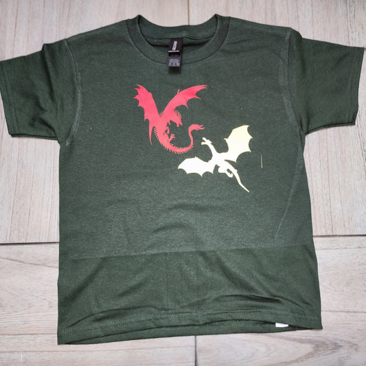 Dueling Dragons tshirt — youth